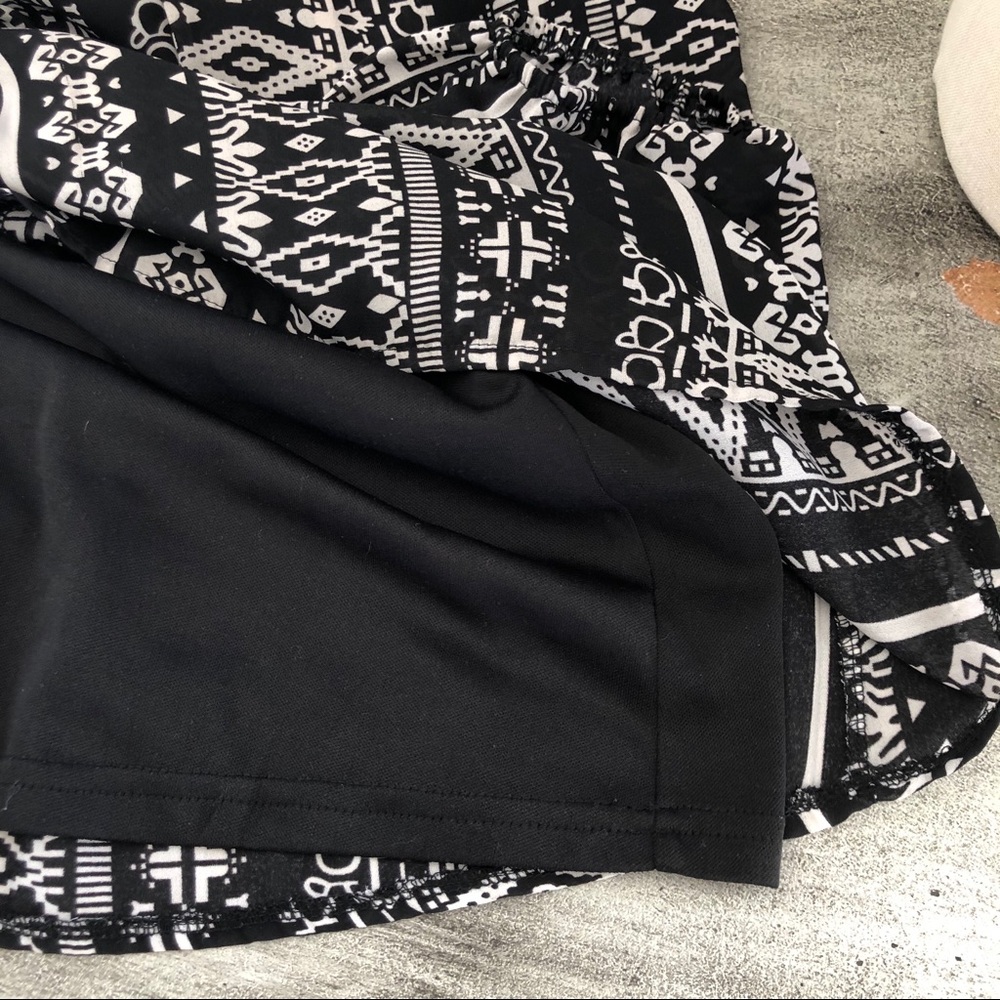 Lulu’s Black Patterned Cold Shoulder Mini Dress - image 6